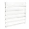 Acryl Nagellack Regal Wandregal 6 Schichten für bis zu 96 Flaschen durchsichtiger Nagellack Organizer Ständer Make-up Display