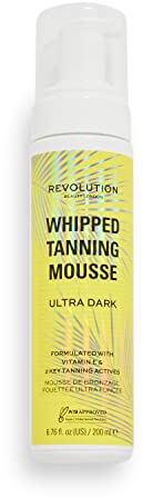 Revolution Beauty, Whipped Tanning Mousse, Quick Dry Fake Tan Formula, Ultra Dark, 200ml