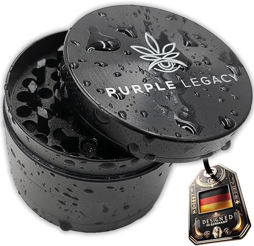 PURPLE LEGACY® Grinder Set mit scharfen Diamant-Form Zähne zum zerkleinern von Kräuter für die Küche, Gewürze, Zubehör Grinder