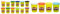 Play-Doh E4830F03 12er-Pack mit Spielknete in Grundfarben, 112g-Dosen in recycelbarer Verpackung, für Schulen und Kindergärten, ab 2 Jahren & B6508ES0 Hasbro B6508EL2-4er Pack Grundfarben Knete