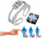 Geneva Stilvoll Dreifach-Spin-Ring,JANSIO Threanic Triple-Spin Ring,Geneva Threanic Triple-Spin Ring (Silver)