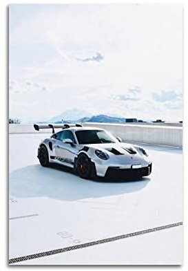 Supercar Poster 911 GT3 RS Rennauto Poster Dekorative Malerei Leinwand Wandposter und Kunstbild Druck Moderne Familie Schlafzimmer Dekor Poster