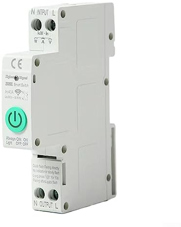 Zigbee Smart Leitungsschutzschalter, Smart Home Wireless Fernbedienung Schalter, kabellose Handy-Fernbedienung, Timing-Modi, Funktion für Haushaltsgeräte, geeignet für Smart Home