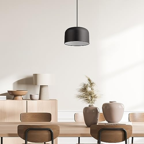 Paco Home Pendellampe Metall Vintage Esszimmerlampe Industrie Pendelleuchte Küche Lampenschirm 1-Flammig Bar Modern E27 Pendellänge 1,50m Industrial