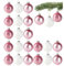 com-four® 24x Christbaumkugeln - schöne Weihnachtskugeln aus echtem Glas für Weihnachten - Baumschmuck für die Weihnachtstanne - Ø 6 cm