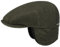 Stetson Kent Wool Ohrenklappen Schiebermütze Damen/Herren - Made in the EU Flatcap Wollcap mit Schirm, Ohrenklappen, Futter, Futter Winter Herbst-Winter - M (56-57 cm) dunkelgrün