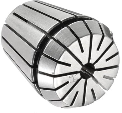 CoCud Mandrino a Pinze a Molla, Pinze a Molla Er-32 con Diametro di Serraggio di 6mm, Acciaio 40Cr, Mandrino Smontabile Comodo - (Applicazioni: per Macchine da Incisione Cnc)