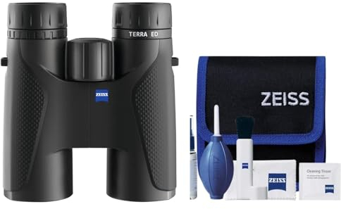 Zeiss Terra ED Fernglas und Reinigungsset, 10 x 42, Schwarz