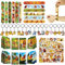 Clvsyh Löwen Kindergeburtstag Party Mitgebsel Set, 86 PCS Löwe Cartoon-Thema Partygeschenke Mit Slap Armbänder Schlüsselanhänger Geschenktaschen Aufkleber Für Kinderparty