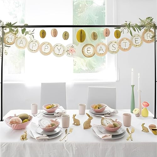 Euyehn Over The Table Rod Stand With Clamps Metal Balloon Flower Arch Stand Adjustable 39'' Tall 47-79 Length Table Arch Hanging For Wedding Birthday Holiday Decorations