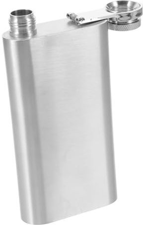 BESPORTBLE Edelstahl Trinkflasche Tragbare Auslaufsichere Flasche Für Camping Wandern Und Outdoor Aktivitäten Hipflasche Für Whisky Und Spirituosen