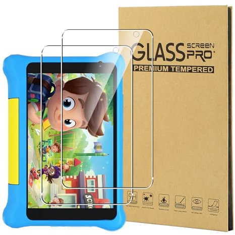 CONAPIKA 2 Piezas Protector de pantalla para Yicty Kids Tableta YTYTK707 7 pulgadas, Premium Cristal Vidrio Templado 9H Dureza, Anti-Arañazos, Alta Definicion Transparente Protector de Pantalla