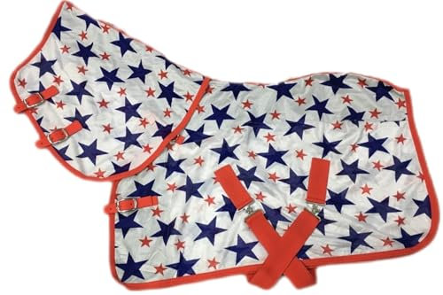 Fliegendecke Minishetty Shetty Welsh Fohlen Falabella 70 75 80 85 90 95 100 cm Sterne Mash Fliegenschutz Sterni Decke Fliegen Decke (70 cm)