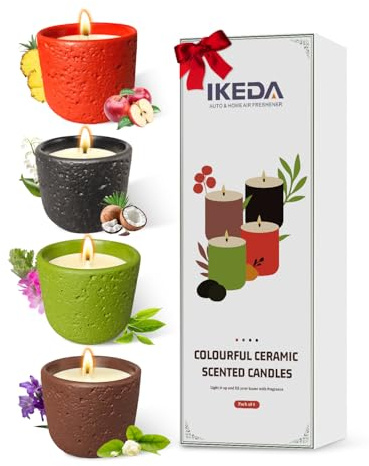 Duftkerzen-Set | Aromatherapie-Kerzen-Set | Tragbare Reisekerze | Dekorative Haushaltskerze für Frauen | Lang anhaltende Duftkerze für Weihnachten, Bad, Yoga, Aromatherapie und Stressabbau