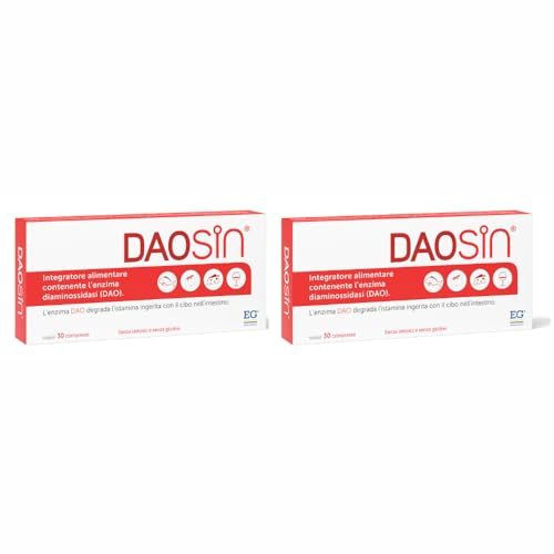 DAOSIN® Integratore Alimentare Intolleranza Istamina - 60 Compresse | Integra l'Enzima DAO per degradare l'istamina