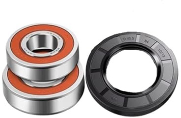 2 Pcs Drum Washing Machine Bearings ，Compatible for Samsung， Water Seal（45.5 * 84 * 10/12）+（6206 6207）