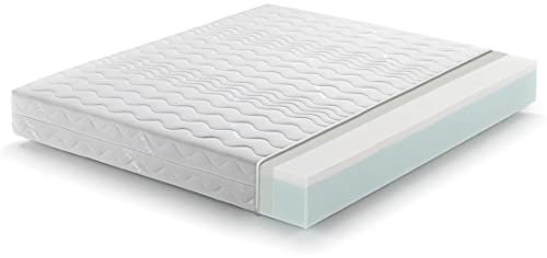 Marcapiuma, Memory Foam, PU-Schaum Waterfoam, Weiß, 165x200 cm