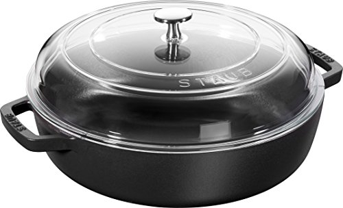 STAUB Sauteuse, Gußeisen, Schwarz, 28 cm