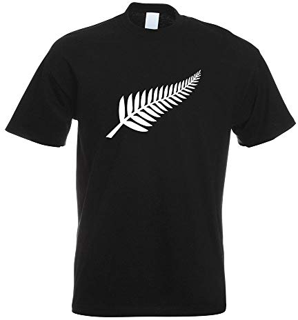 Kiwistar Silver Fern/Neuseeland/Kiwis T-Shirt Herren Funshirt Bedruckt Design Sprüche Spruch Motive Oberteil Baumwolle Print