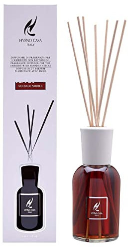 HYPNO CASA Raumduft-Diffusor mit Duftstäbchen 250ml Sandelholz Keramik Kaltnebel Diffusor