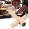 Hilitand Outil de Coupe de Sangle en Cuir Réglable en Bois Outil de Coupeur de Sangle pour Cuir Maroquinerie DIY Accessoires de Bricolage avec 5 Lames