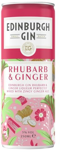 Edinburgh Gin Rhubarb & Ginger Ale, 250ml