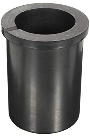 VILLCASE Creuset pour Fonderie, Creuset Fonderie 3KG, 10.5X8.5cm Creuset en Graphite Acier Résistance aux Alcalis du Creuset de Fonderie pour Ferraille Métal Moulage Bijoux
