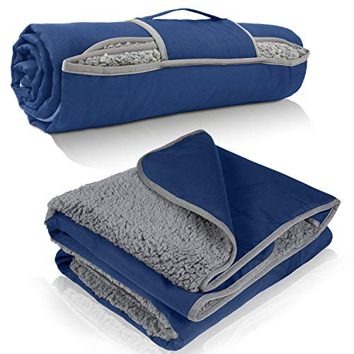 Kato Tirrinia Camping Decke wasserdichte, Outdoor Decke Hüttenschlafen Reisedecke Sanddichte Warm Picknickdecke Fleece Matte für Camping, Reise, Strände, Hunde und Heimnutzung 130 x 150 cm