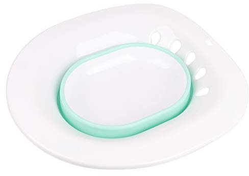 Baño de asiento para asiento de inodoro, inodoro plegable para mujeres de Pregant, lavabo de bañera de cadera para pacientes con hemorroides(azul)