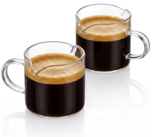 HEMOTON Lot de 2 pots à lait de 40 ml - En verre - Pour saucières - Mini bols à sauce - Pour café rucher