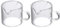 HEMOTON Lot de 2 pots à lait de 40 ml - En verre - Pour saucières - Mini bols à sauce - Pour café rucher