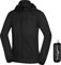 NORTHFINDER Ultraleichte Regenjacke Herren Wasserdicht Atmungsaktiv | Fahrrad Regenjacke Herren Laufjacke Ultraleicht | Windjacke Regenjacke Zusammenfaltbar | Packable Rain Jacket Black L