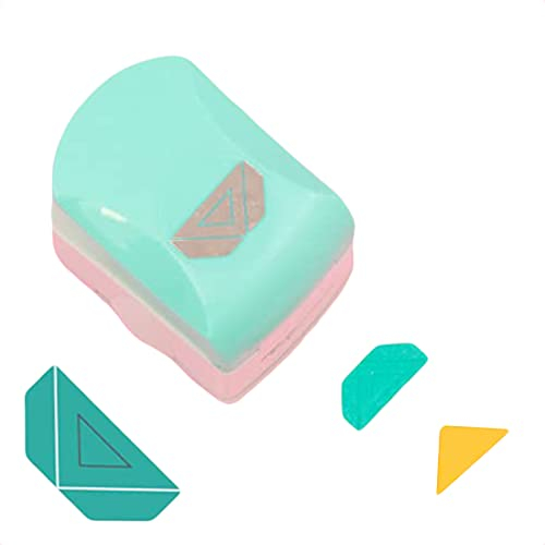 Craftelier - Dreieck-EckenStanzschablone für Papier und Kartonbögen | Zum Verzieren von Fotografien beim Scrapbooking und Basteln | Größe ca. 7,2 x 5,6 x 8,1 cm