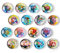 Kühlschrankmagnete, Kristallglas, Blumen-Muster, für Zuhause, Büro, Schrank, Whiteboard, Fotos, Party, Urlaub, dekorativer Magnet, Geschenk, 16 Stück