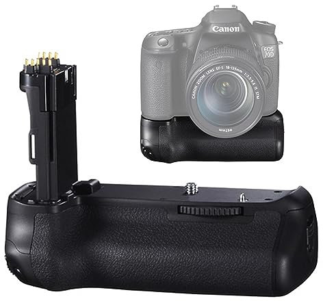 BG-14 Battery Grip for Canon EOS 70D/80D DSLR Camera (Replacement for BG-E14),Used to Replace 2 Canon E6 or 6 AA Rechargeable Lithium-ion Batteries.