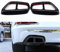 Auspuff Endrohr Auspuffblende Edelstahlauto-hintere doppelte Auspuff-Schalldämpfer-Rohrabdeckung-Trim-Auspuff-Schalldämpfer-Panel-Fit für die BMW 5-Serie G30 G31 2017 2018 482 (Color : Black)