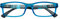 Zippo Lunettes de lecture de, faites avec un cadre de lignes douces, idéale pour les hommes et les femmes, dioptrie +3,00, couleur bleue, tiges rayées