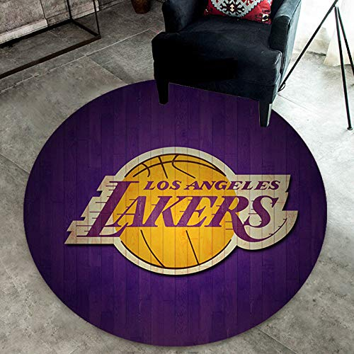 Runder Teppich, NBA-Basketball teppiche, Trendige Fußmatten für Jungen Schlafzimmer 120cm