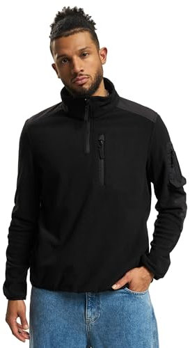 Brandit Fleece Troyer Ripstop, Farbe: Black, Größe: 5XL