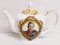 HM King Charles III Teapot Fine Bone China 500ml 17.5fl oz Small Teapot Coronation Commemorative Hand Decorated UK