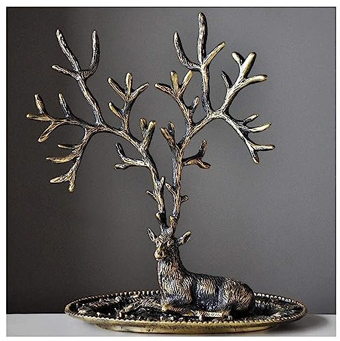 ZUMAHA Nouveau Présentoir à bijoux en forme de bois de cerf, porte-bijoux vintage nordique, présentoir à bijoux pour bague/boucles d'oreilles/collier/bracelet Porte Bijoux