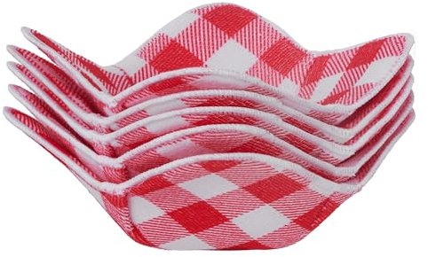 Microwave Bowl Huggers Set of 5 Hot Bowl Holders Heat Insulated Microfiber & Sponge Heat Resistant Bowl Cozies for Hot & Cold Food Bowl Holder for Soup, Pasta, Noodles & Rice Bowl