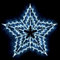 BargainsMania Christmas Star Window Light - Indoor Christmas Decoration - Hanging Christmas Stars LED Lights - Bright Illumination - Living & Bedroom Any Where - Dimensions: 53 x 52cm (Cool White)