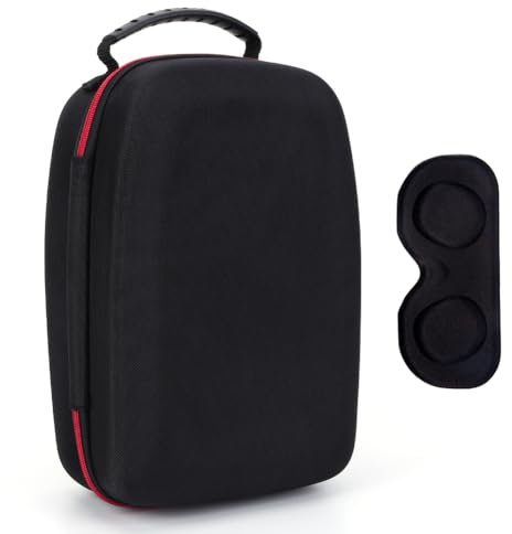 Fiorky Hard Case for for Meta/Oculu Quest 3 3, EVA Carrying Case Bag Shockproof VR Headset Controller Storage Bag Anti-Scratch with Len Protective Cover with Mesh Bag Travel Storage Bag Traveling Bag