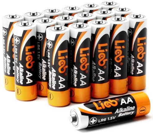 LiCB 18-Pack AA Batteries with Increased Energy per Unit Volume,Leakproof 1.5 Volt Double A High-Performance Battery,10-Year Shelf Life