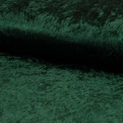 Pannesamt Meterware | 1 Meter | 26 Farben | Brilliant Samt | 145 cm breit | Stoff | Velour (Dunkel Grün)