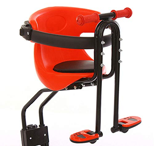 Fahrrad Vordersitz Baby Bike Kinderstuhl Sicher Kinder Träger Mount MTB Montierte Fahrräder Kindersitze Mit Griff Und Pedal Für Männer Frauen Fahrräder Universal Stabil Einfach Zu Installieren Rot Max