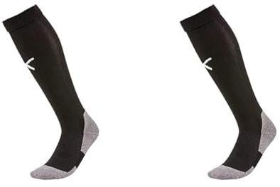 PUMA Herren LIGA Socks Core Stutzen Liga Socks Core, Puma Black-Puma White, 47-49 (Herstellergröße: 5) (Packung mit 2)