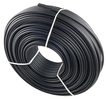 2-poliges Solarkabel, 14/12/10 AWG, Doppeldraht-PV-Kabel, rote und Schwarze Isolierung, verzinnter Kupferdraht for den Anschluss von Photovoltaik-Panels (Color : 50m, Size : 10 AWG - 6mm2)