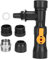 flexman Aquarium Kiesreiniger Set, Wasserwechsler für Aquarien, Ersatz Wasserhahndüsen, Pumpe mit 2 Wasserhahn Adaptern für Sauberes Abwasser